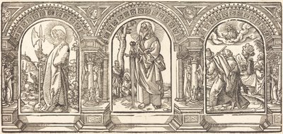 Kristus og hans disipler V av German 16th Century after Martin Schongauer