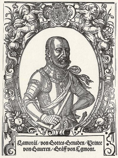 Portrett av Lamoral, grev av Egmont, prins av Gavere, andre halvdel av 1500-tallet. av German Master