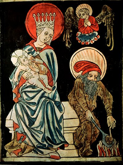 Hvil på flukten til Egypt, c1410 av German Master