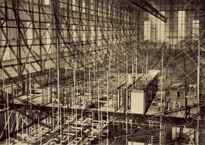 Passasjerinnkvartering på luftskipet LZ 130 (uferdig) (s/h-bilde) av German Photographer