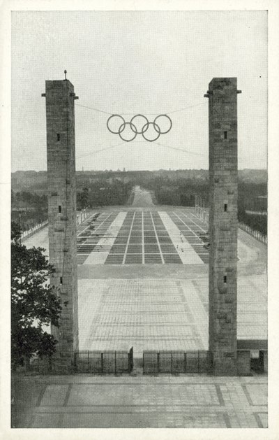 Reichssportfeld, Berlin (s/h-bilde) av German Photographer