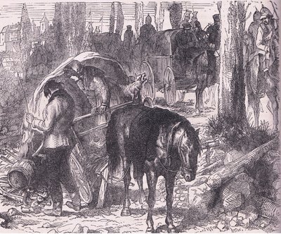 Et sammenbrudd, Cassells historie om krigen mellom Frankrike og Tyskland utgitt av Cassell and Company Limited, ca. 1890 (litho) av German School