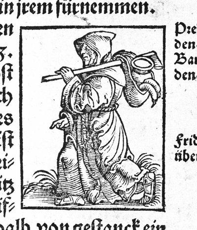 En pilegrim på veien - i "The Noble Strict Best Fromen"", Johann Stumpff av German School