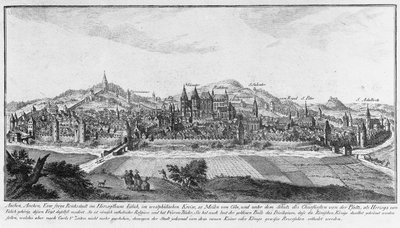 Aachen (etching) av German School