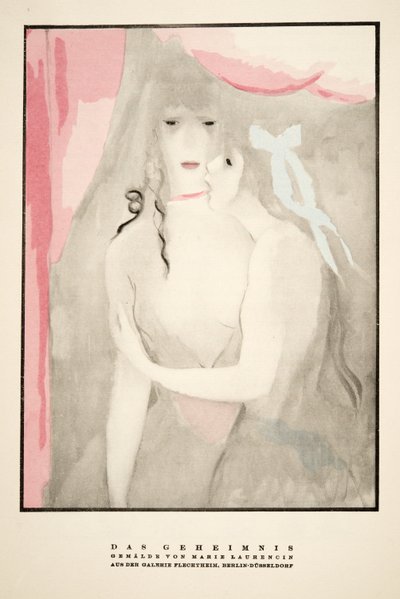 Reklame for Galerie Flechtheim, fra Styl, utgitt 1922 (pochoir-trykk) av German School