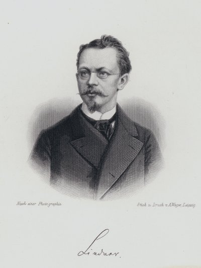 Albert Lindner , tysk dramatiker (gravering) av German School