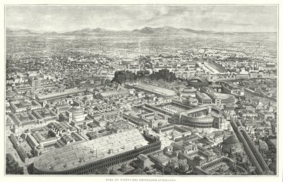 Det gamle Roma på keiser Marcus Aurelius tid av German School