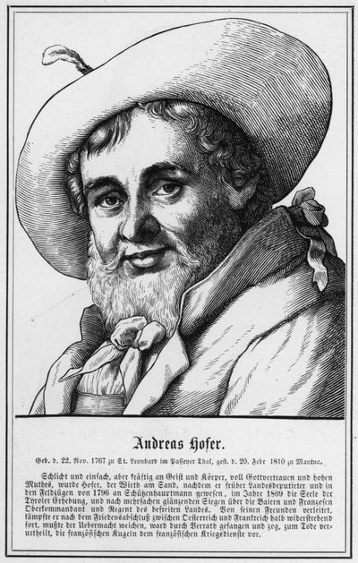 Andreas Hofer (gravering) av German School