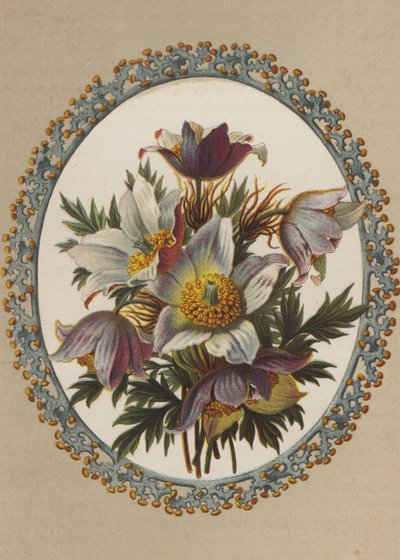 Anemoner (kromolitt) av German School