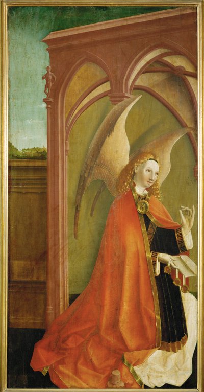 Bebudelsen, ca. 1460 (maleri på tre) av German School
