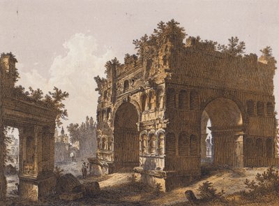 Janusbuen, Roma (fargelitografi) av German School