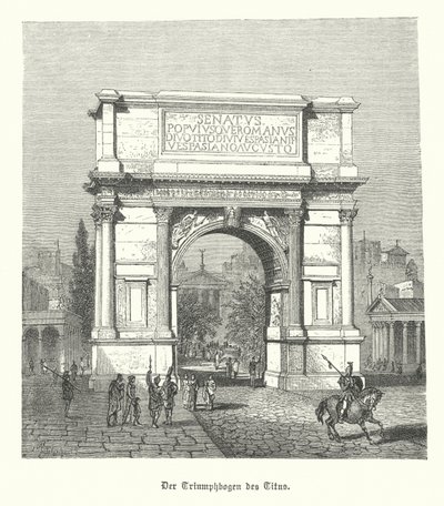Titusbuen, Roma (gravering) av German School