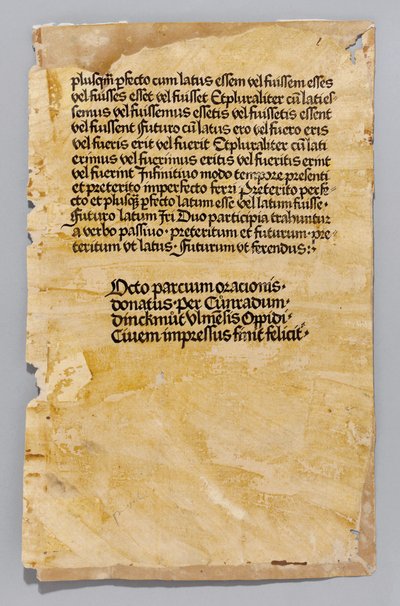 Ars Minor av Aelius Donatus, trykt av Konrad Dinckmut, Ulm, ca. 1476-80 (blokkbok) av German School