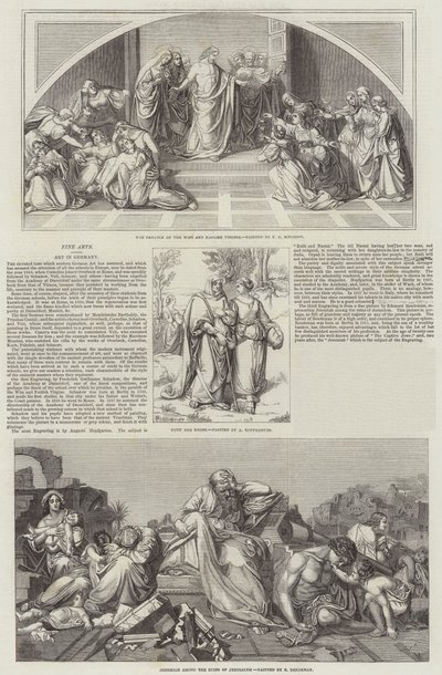 Kunst i Tyskland (gravering) av German School