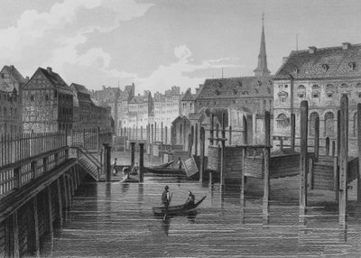 Ved Fischerbruecke, Berlin (stålgravering) av German School
