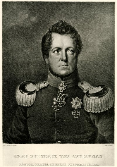 august grev Neidhard von Gneisenau av German School