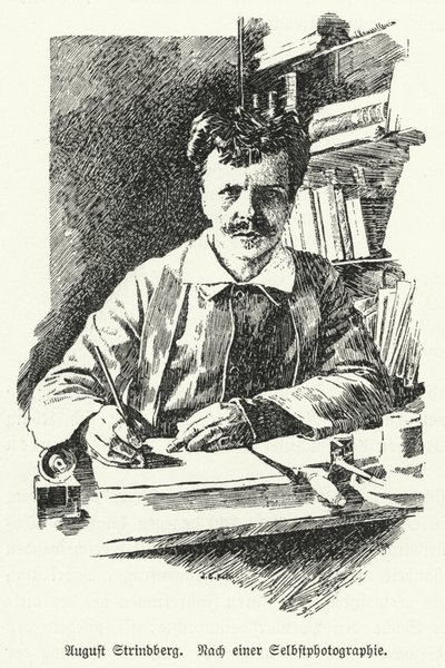 August Strindberg, svensk dramatiker, romanforfatter, poet og kunstner av German School