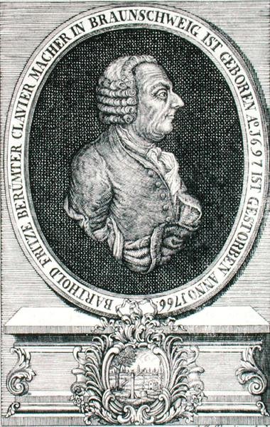 Barthold Fritz (1697-1766) gravert av J.C. Eberling (gravering) av German School