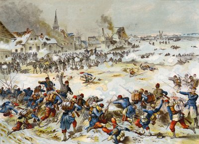Slaget ved Bapaume, fransk-prøyssisk krig, 3. januar 1870 av German School