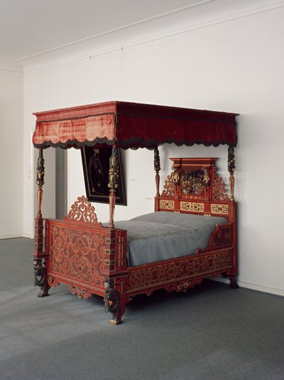 Seng av Landgrave Moritz med familievåpen, ca. 1607 av German School