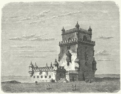 Belem Tower, Lisboa (gravering) av German School
