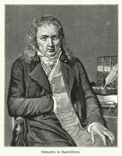 Bernardin de Saint-Pierre , fransk forfatter og botaniker (litho) av German School