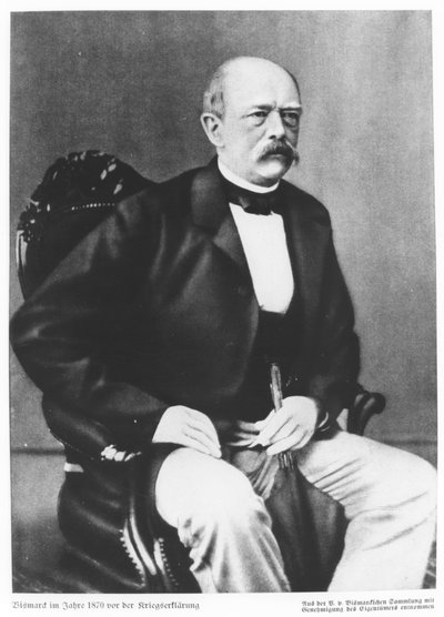 Bismarck i 1870 før krigserklæringen av German School