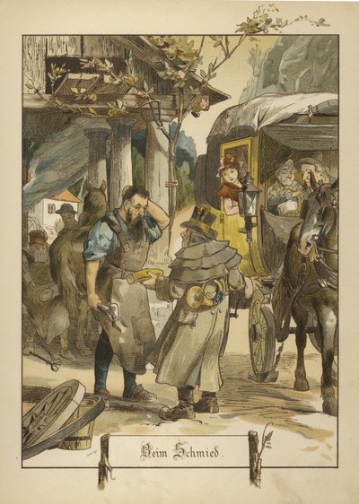 Smed (farge litho) av German School