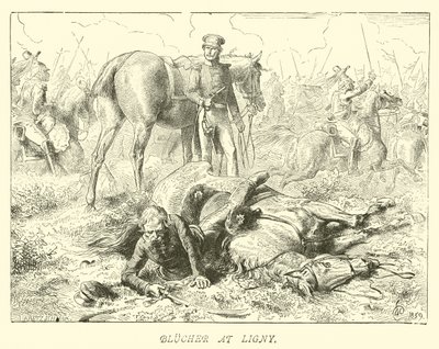 Blucher på Ligny av German School