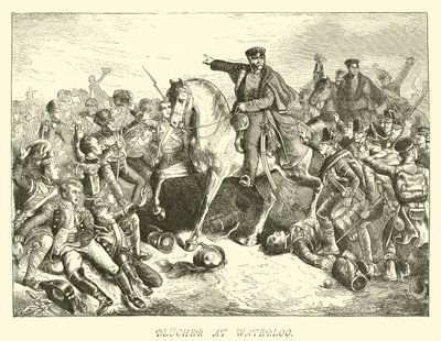 Blucher på Waterloo av German School