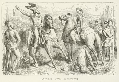 Caesar og Ariovistus av German School