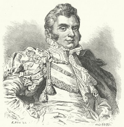 Charles Ferdinand, hertug av Berry (gravering) av German School