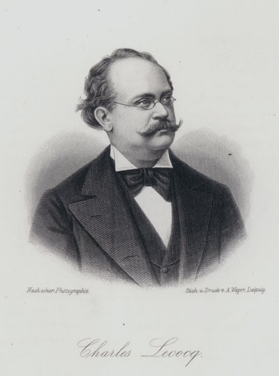 Charles Lecocq , fransk komponist (gravering) av German School