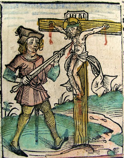 Christ Recrucified, publisert i Nuremberg Chronicle, 1493 av German School