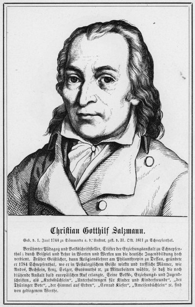 Christian Gotthilf Salzmann (gravering) av German School