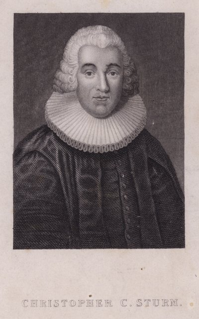 Christopher Christian Sturm , tysk teolog (gravering) av German School