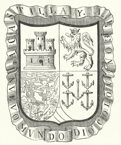 Våpenskjold til Christopher Columbus (gravering) av German School