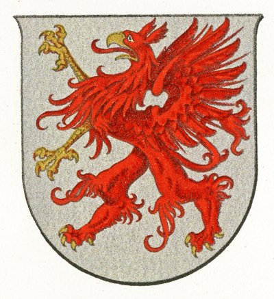 Våpenskjold fra Pommern, ca 1898 av German School