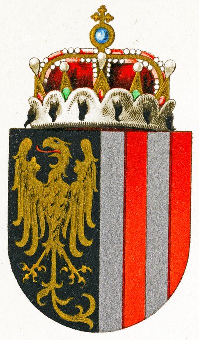 Våpenskjold fra Øvre Østerrike, ca. 1898 av German School
