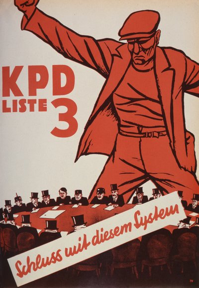 Kommunistpartiets valgplakat, 1932 av German School