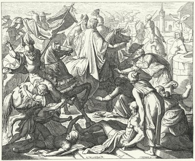 Kroningsprosesjon av den hellige romerske keiser Conrad II av German School