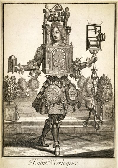 Kostyme for en klokkemaker, pub. av Gerard Valck (16512-1726) ca. 1690 av German School