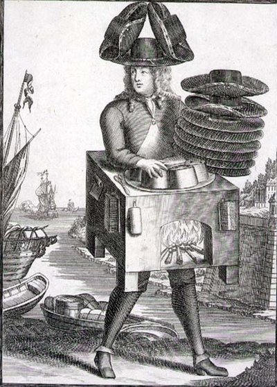 Kostyme for en hattemaker, pub. av Gerard Valck (1651/2-1726) ca. 1690 (gravering) av German School