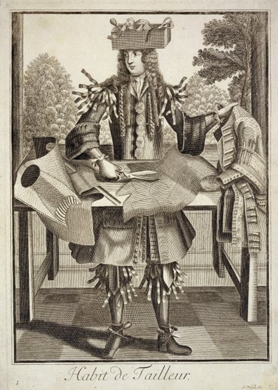 Kostyme for en skredder, pub. av Gerard Valck (16512-1726) ca. 1690 av German School