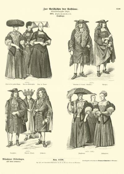 Kostymer fra Strasbourg, 1600-tallet av German School