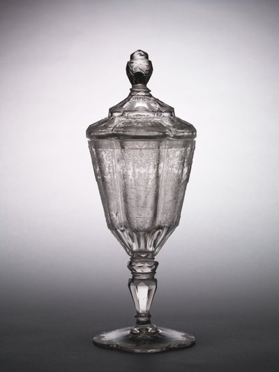 Covered Cup, Silesia, c.1725 (glass) av German School