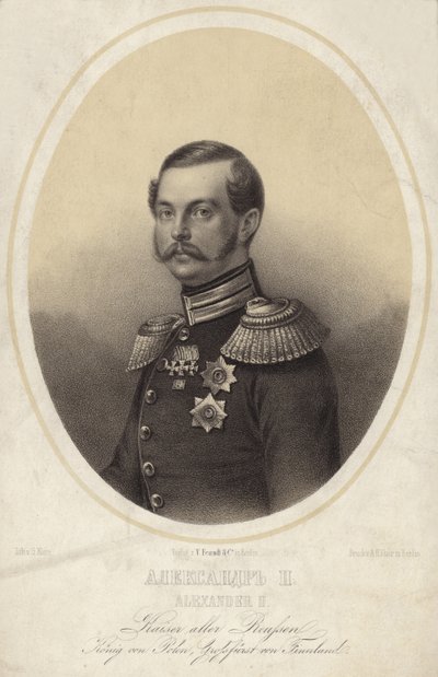 Tsar Alexander II av Russland av German School