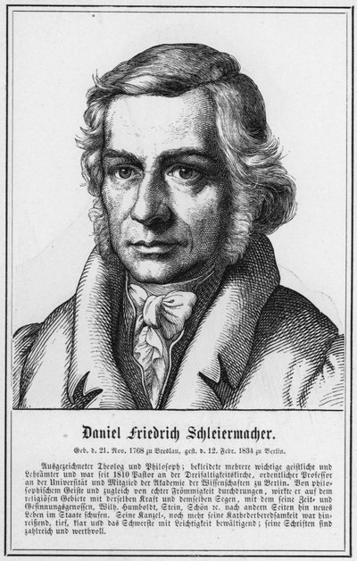 Daniel Friedrich Schleiermacher (gravering) av German School