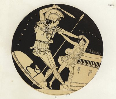 Troilus død av German School