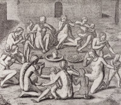Å spise kjøttet til en fange ifølge den gamle historikeren, fra Gottfrieds 